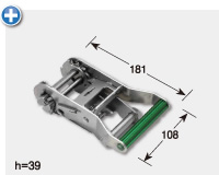 ステンレス・ラチェットバックル：SR50W
