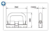 4-スタッドフィッティング　寸法詳細
